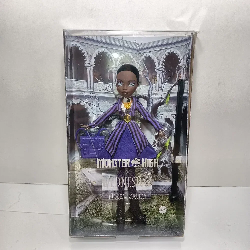 NIB Monster High x Wednesday Doll and Accessories Bianca Barclay Collectible